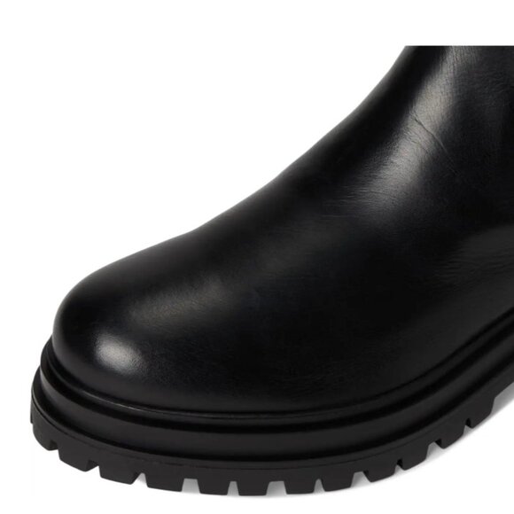 MIZ MOOZ LOREN TALL BOOTS SIDE ZIP SIDE GORE BLACK 37EU / 7US NEW # Z-145 - Picture 7 of 7